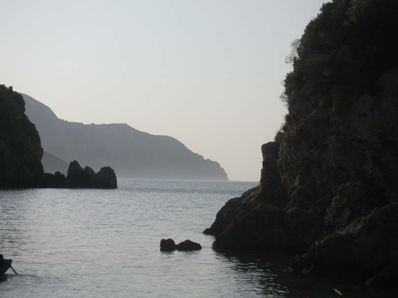 Die Bucht von Palaiokastritsa.