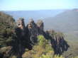 Die Felsformation The Three Sisters.