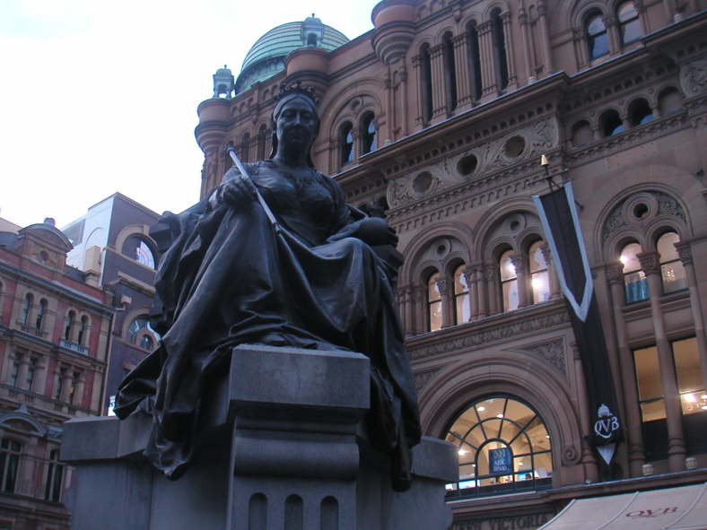 Das Kaufhaus Queen Victoria Building.
