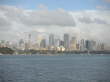 Blick von Watsons Bay auf den Central Business District von Sydney.