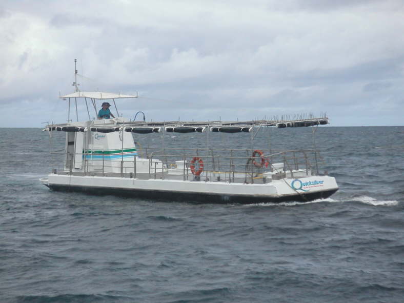 Fahrt mit einem Glasbodenboot.