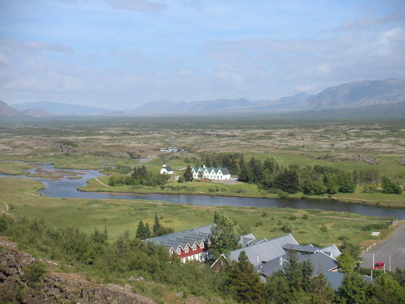 Die ehemalige Thing-St�tte �ingvellir im gleichnamigen Nationalpark.