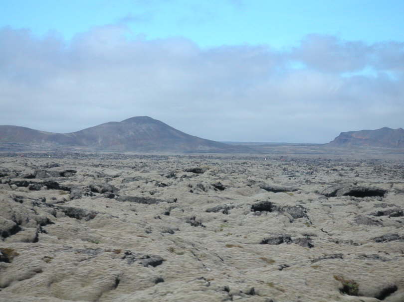 Lavafelder auf dem Weg zur Bl�a Loni� (deutsch Blaue Lagune).