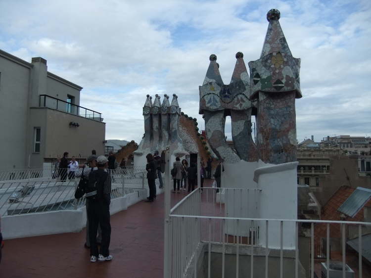Auf der Dachterrasse der Casa Batll�