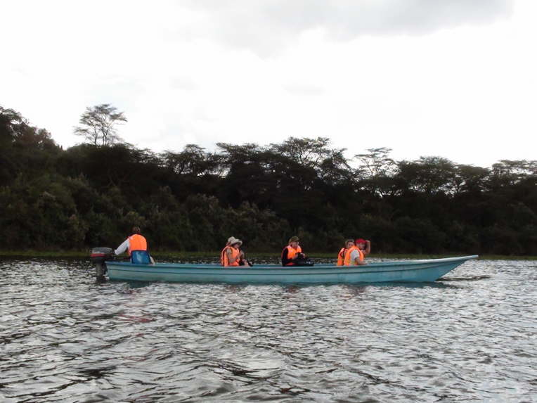 Unterwegs auf dem Naivasha See