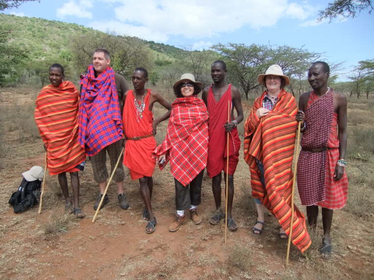 Besuch in einem Massai Dorf